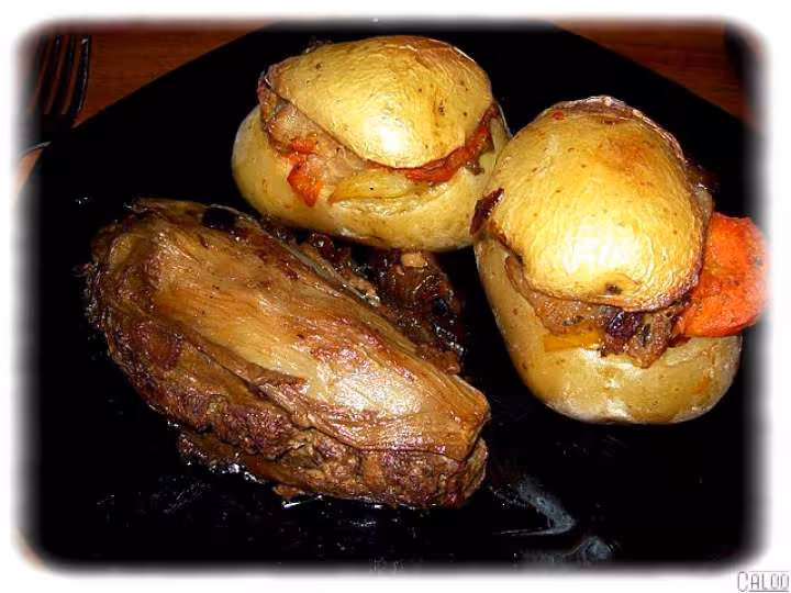 Endives et pommes de terre farcies