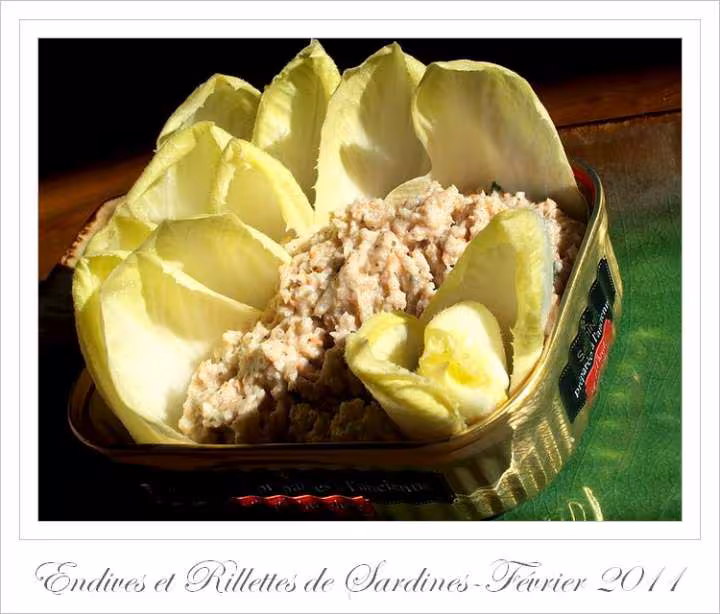 Endives et rillettes de sardines