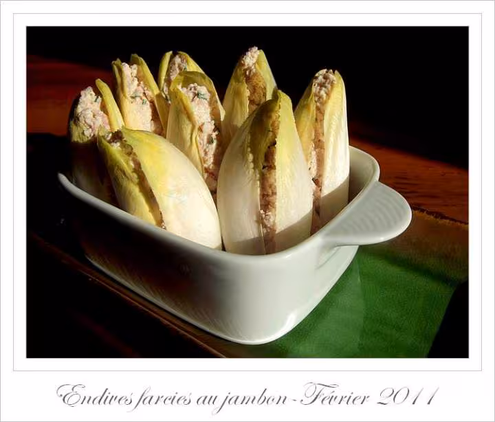 Endives farcies au jambon