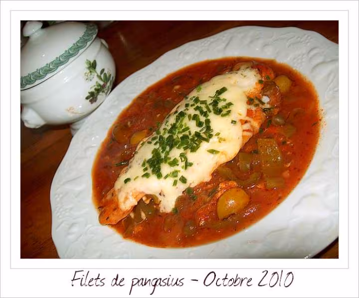 Filets de panga au fromage