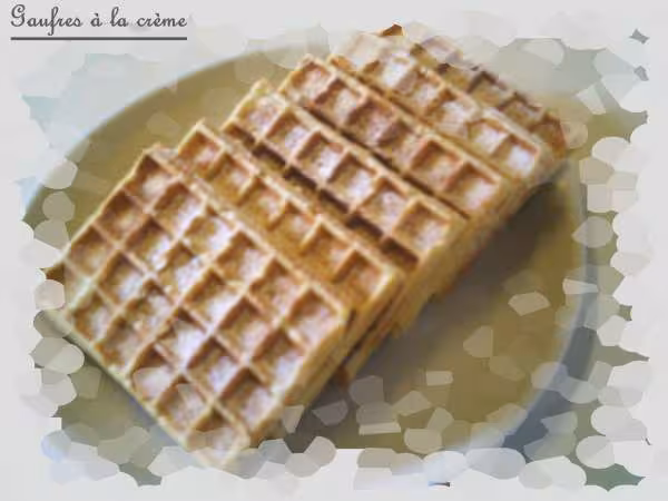 Gaufres a la creme