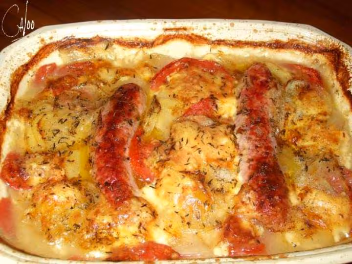 Gratin au saucisses