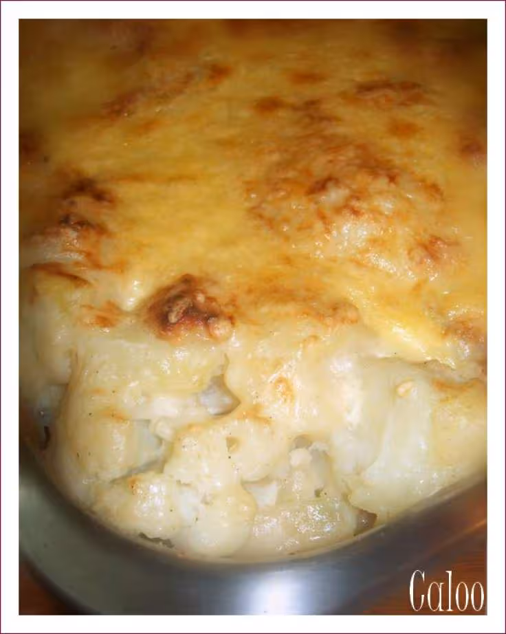 Gratin de chou fleur soubise