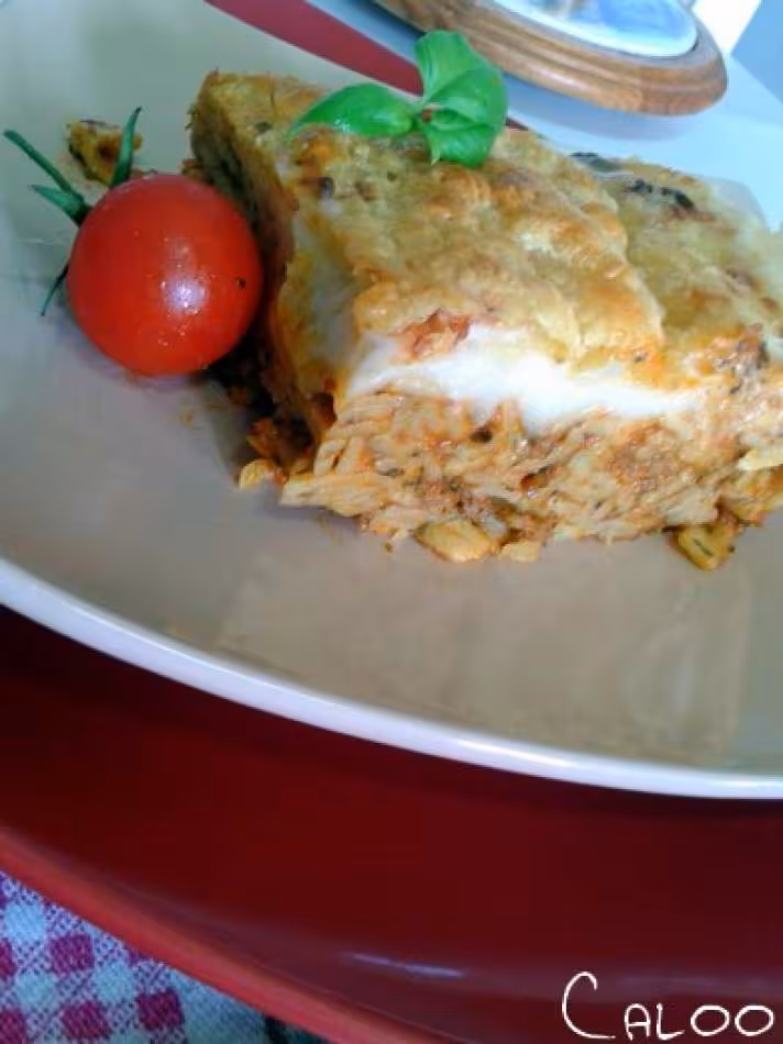 Gratin de nouilles saveur mouton