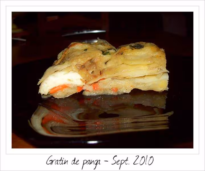 Gratin panga et pommes de terre