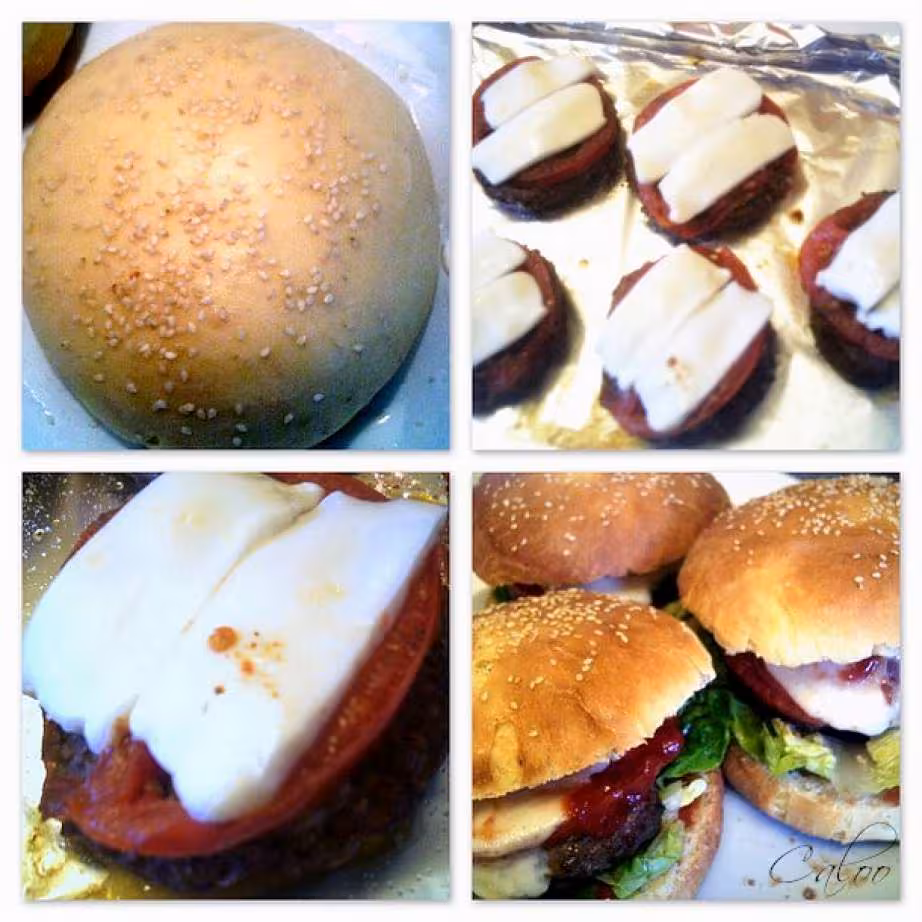 Hamburguez par etapes