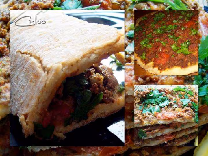Lahmacun ou pizza turque