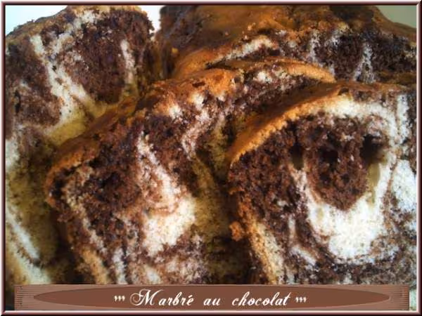 Marbre moelleux au chocolat