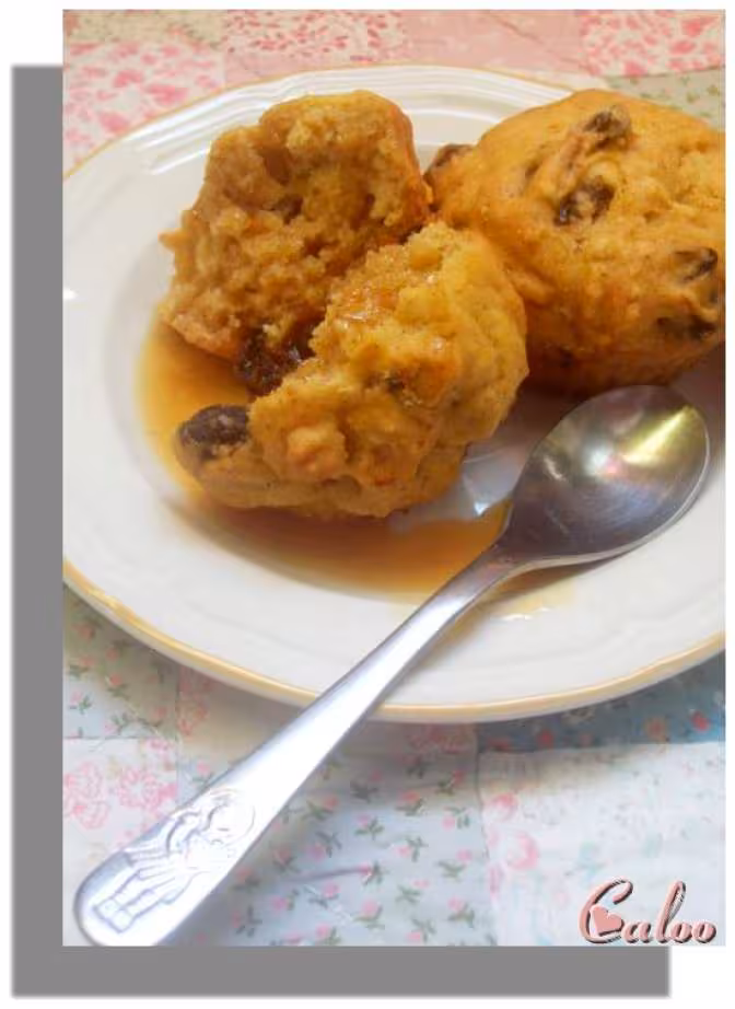 Muffins a la citrouille sirop leger de carottes miellees