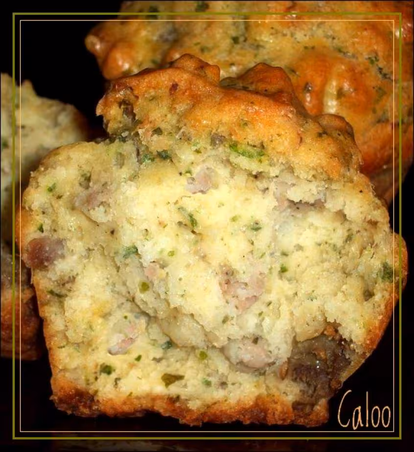 Muffins au veau et a l aubergine