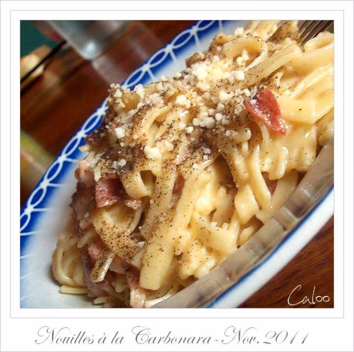 Nouilles a la carbonara