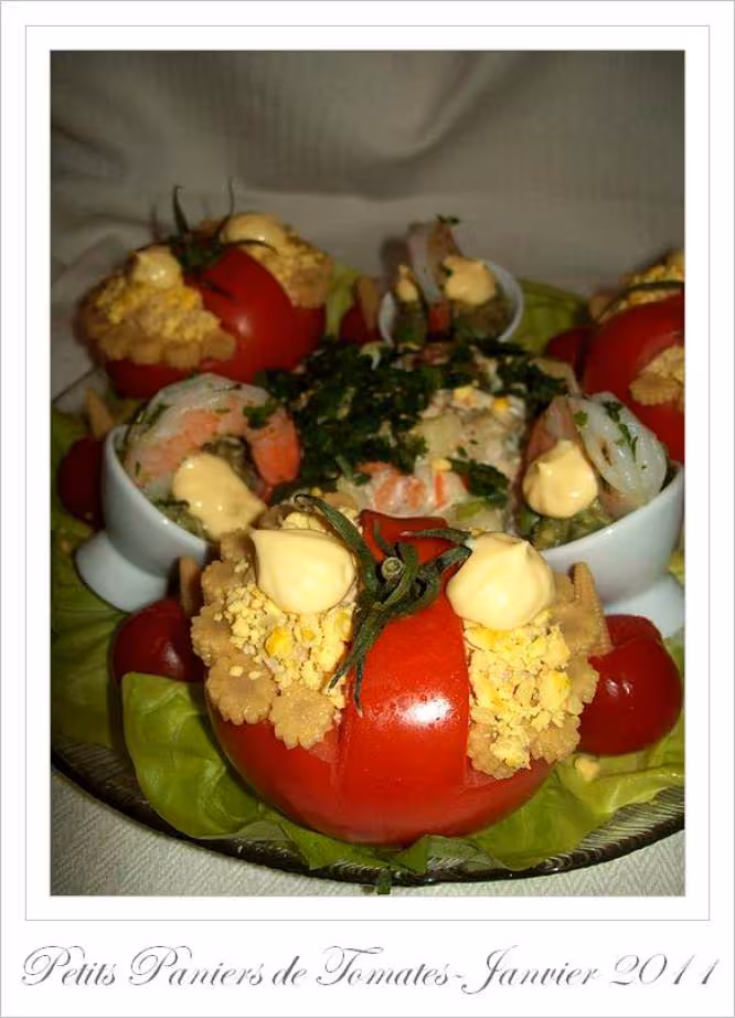 Petits paniers de tomates