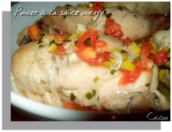 Poulet a la sauce vierge