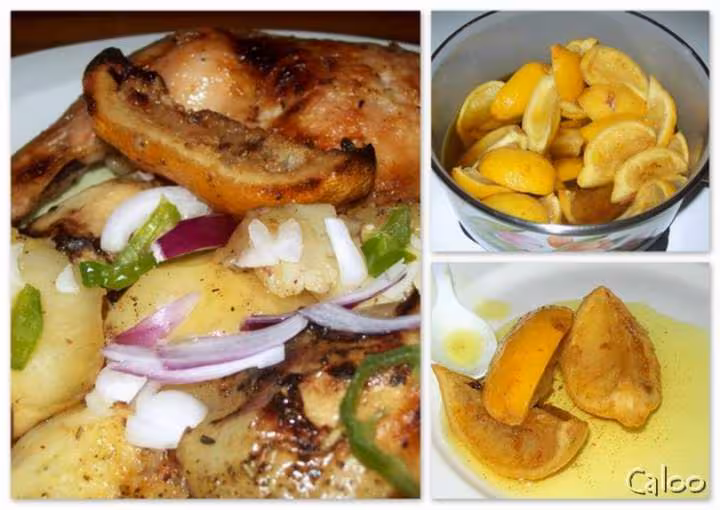 Poulet aux achards citron