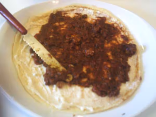 Preparation des crepes a la bolognaise