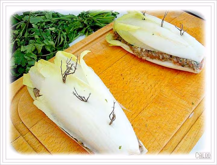 Preparation des endives farcies