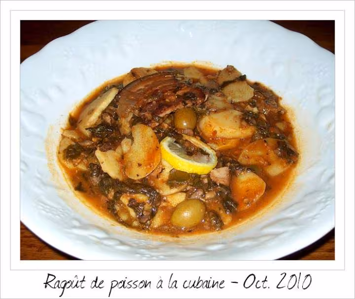 Ragout de poisson a la cubaine