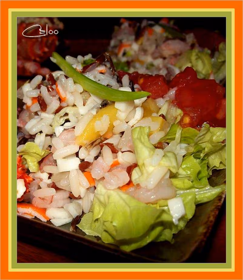 Salade aux trois riz