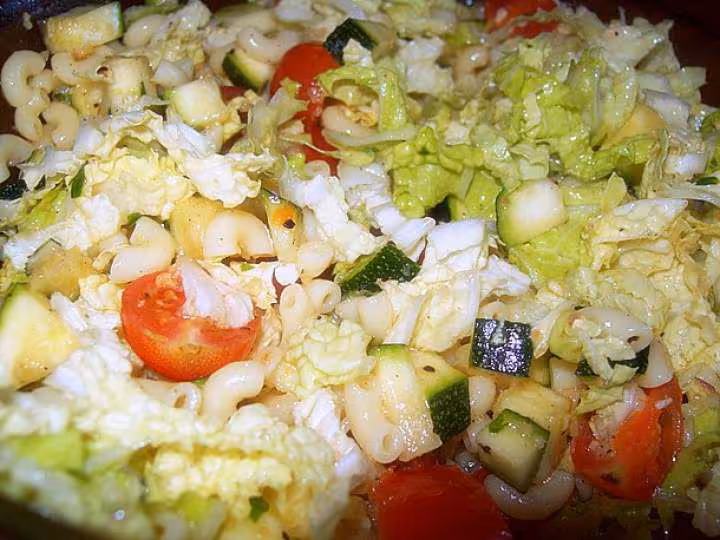 Salade de pates et chou chinois