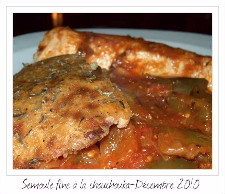Semoule fine a la chouchouka