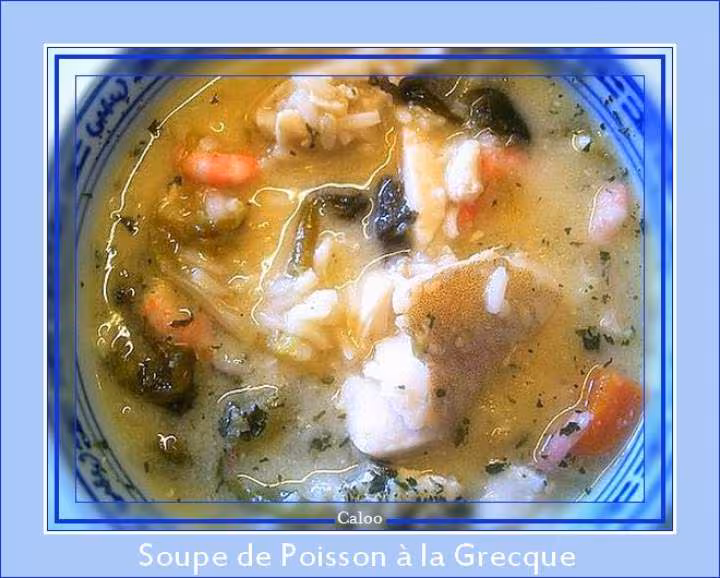 Soupe de poisson a la grecque