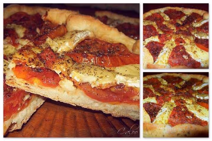 Tarte a la tomate et au camembert