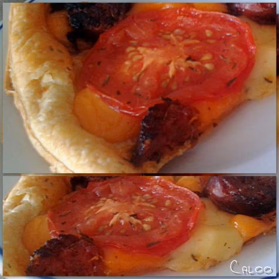 Tarte expresse au chorizo frais