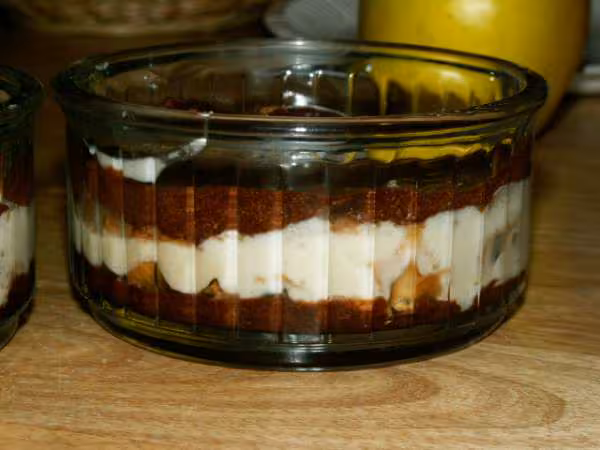 Mousse croustillante aux deux chocolats
