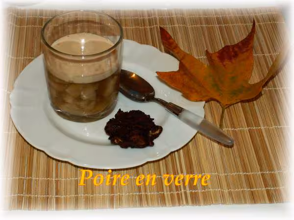 Verrine de poire