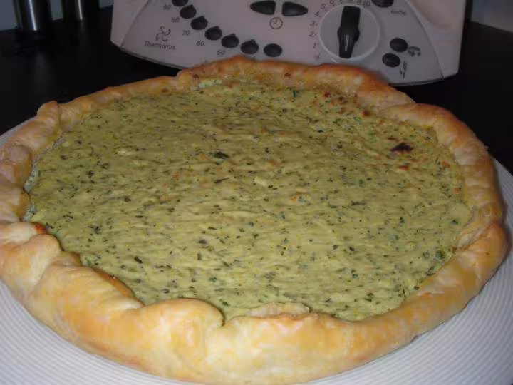 Tarte a la ricotta et aux courgettes