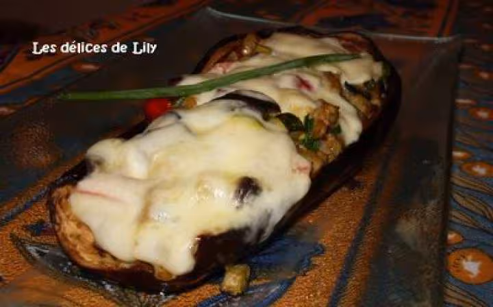 Aubergines farcies a la mozzarella 2