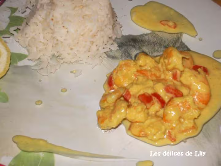 Crevettes au lait de coco