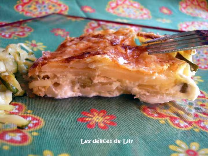 Gratin de courgettes au comte