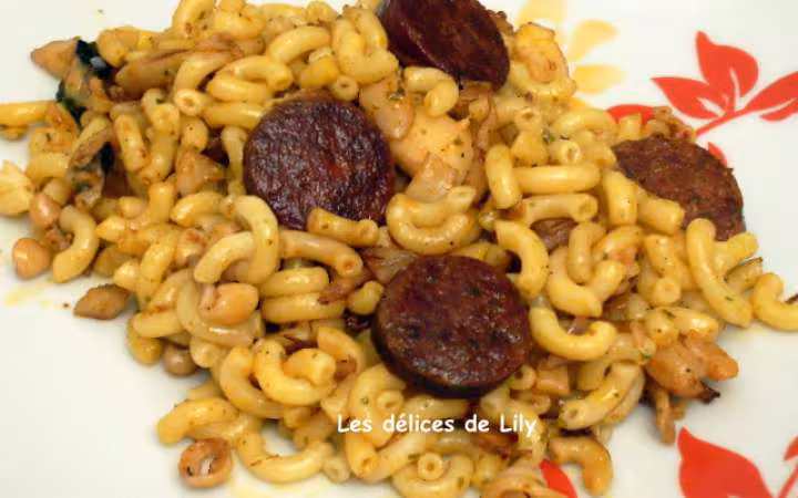 Paella de coquillettes