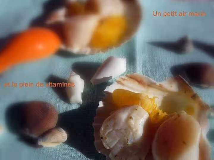 Papillote de saint jacques a l orange