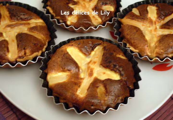 Quiches au chevre frais et aux asperges