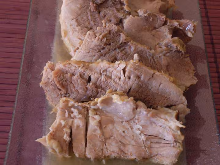 Roti de porc a la moutarde