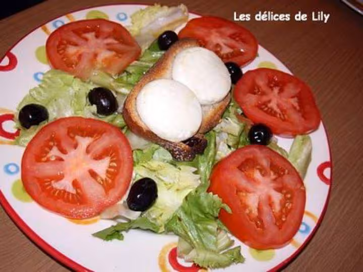 Salade chevre et miel