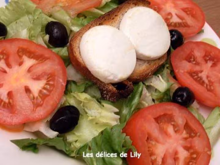 Salade chevre et miel