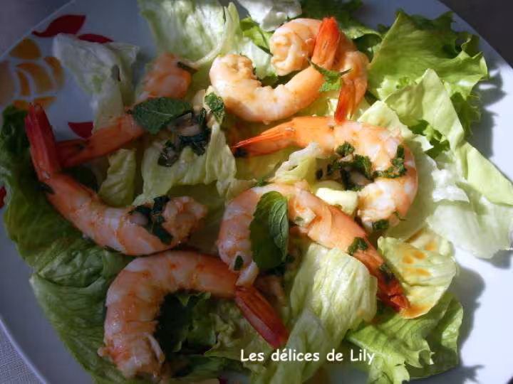 Salade de crevettes phla kung 2