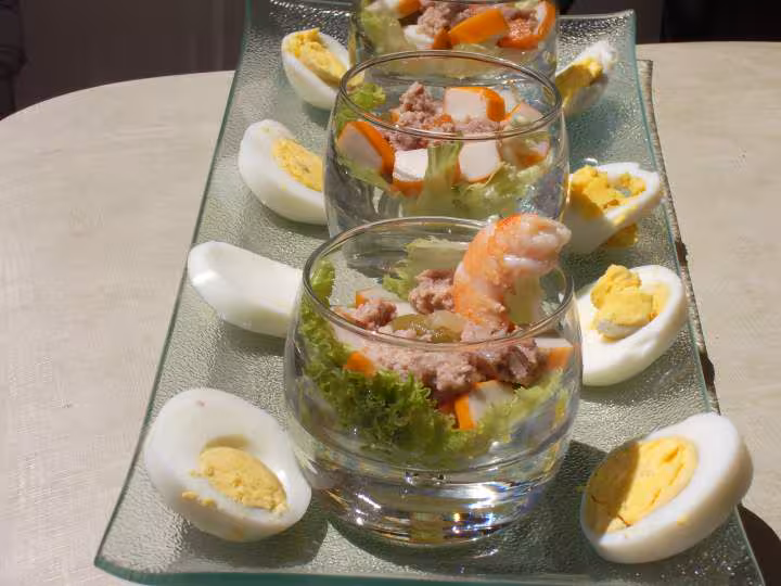 Salade fraicheur en verrines