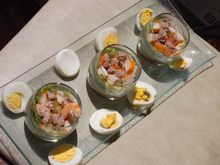 Salade fraicheur en verrines 2