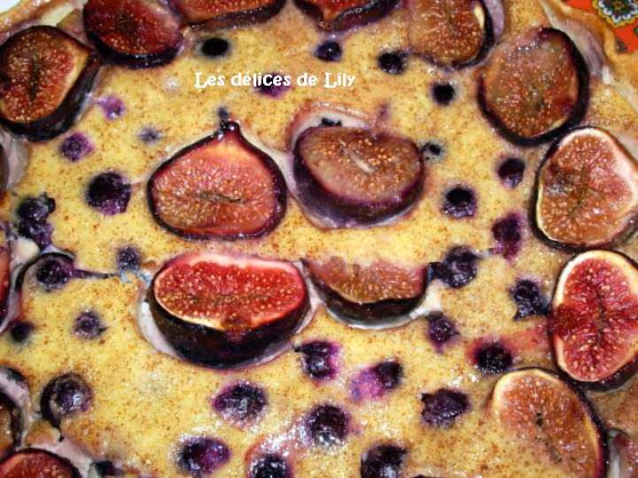 Tarte a la cannelle aux figues et aux raisins