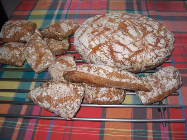 Pain sans petrissage cuit en cocotte