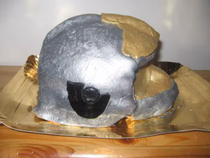 Gateau casque de pompier