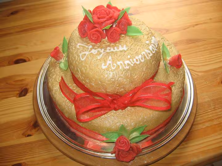 Pate d amande fraisier