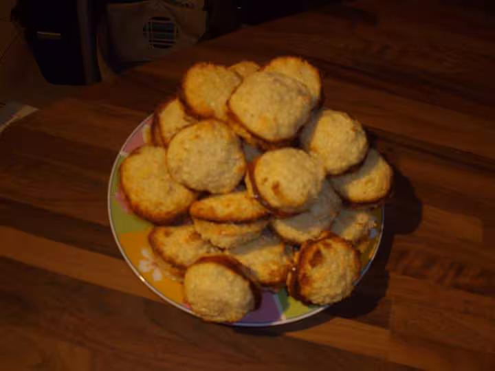 Macarons noix de coco et pate a tartiner