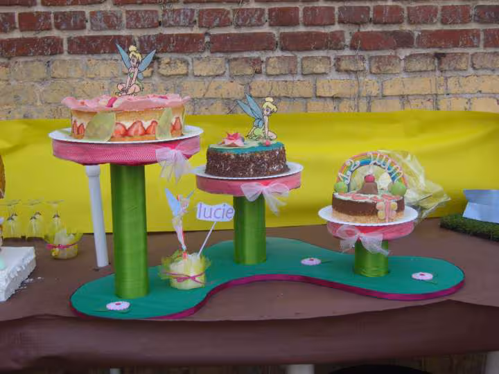 Gateau bapteme theme fee clochette