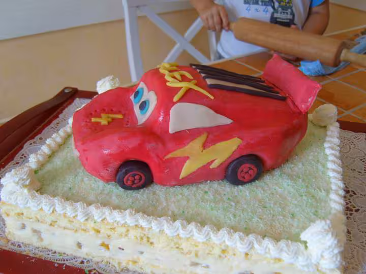 Gateau flash mc queen pour les 4 ans de mon fils