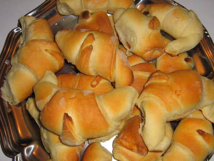 Croissants fourres nutella